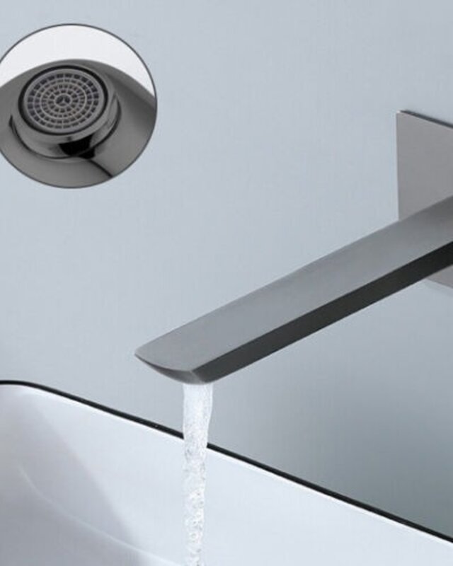 Rene Houtman Luxe Inbouwkraan | Gun Metal | Mengkraan