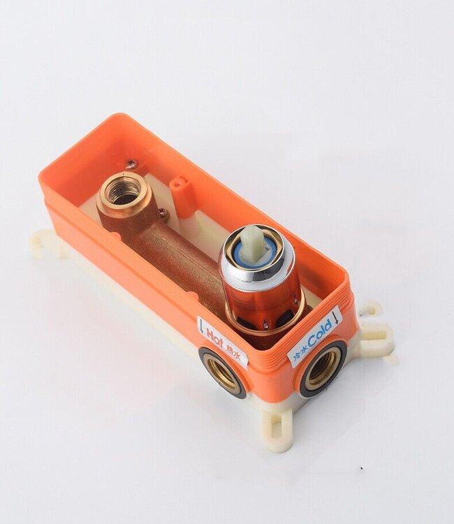 Rene Houtman Luxe Inbouwkraan | Gun Metal | Mengkraan