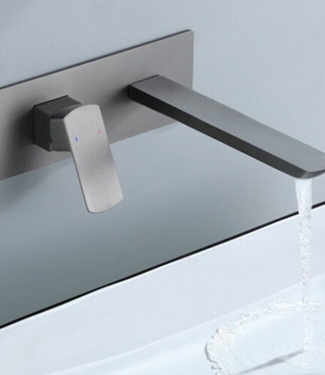 Rene Houtman Luxe Inbouwkraan | Gun Metal | Mengkraan