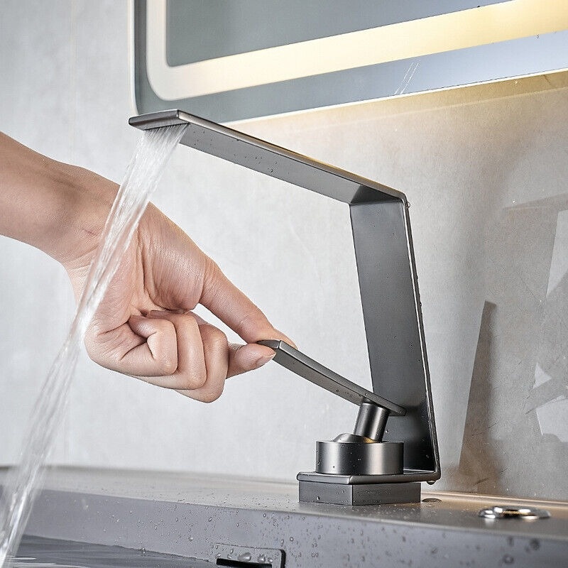 Rene Houtman Moderne Wastafelkraan | Gun Metal