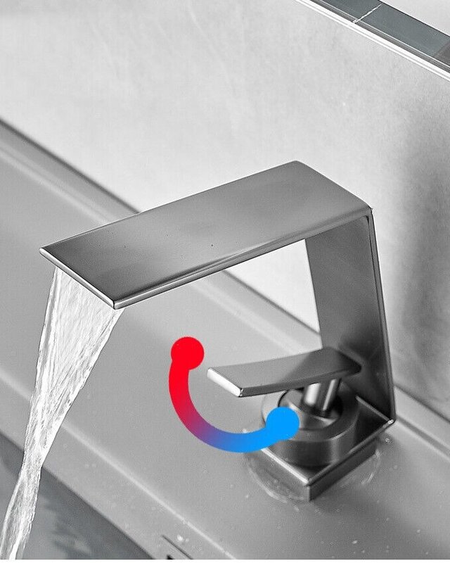 Rene Houtman Moderne Wastafelkraan | Gun Metal