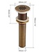 Rene Houtman Nostalgisch Bronzen Afvoerplug | 60MM