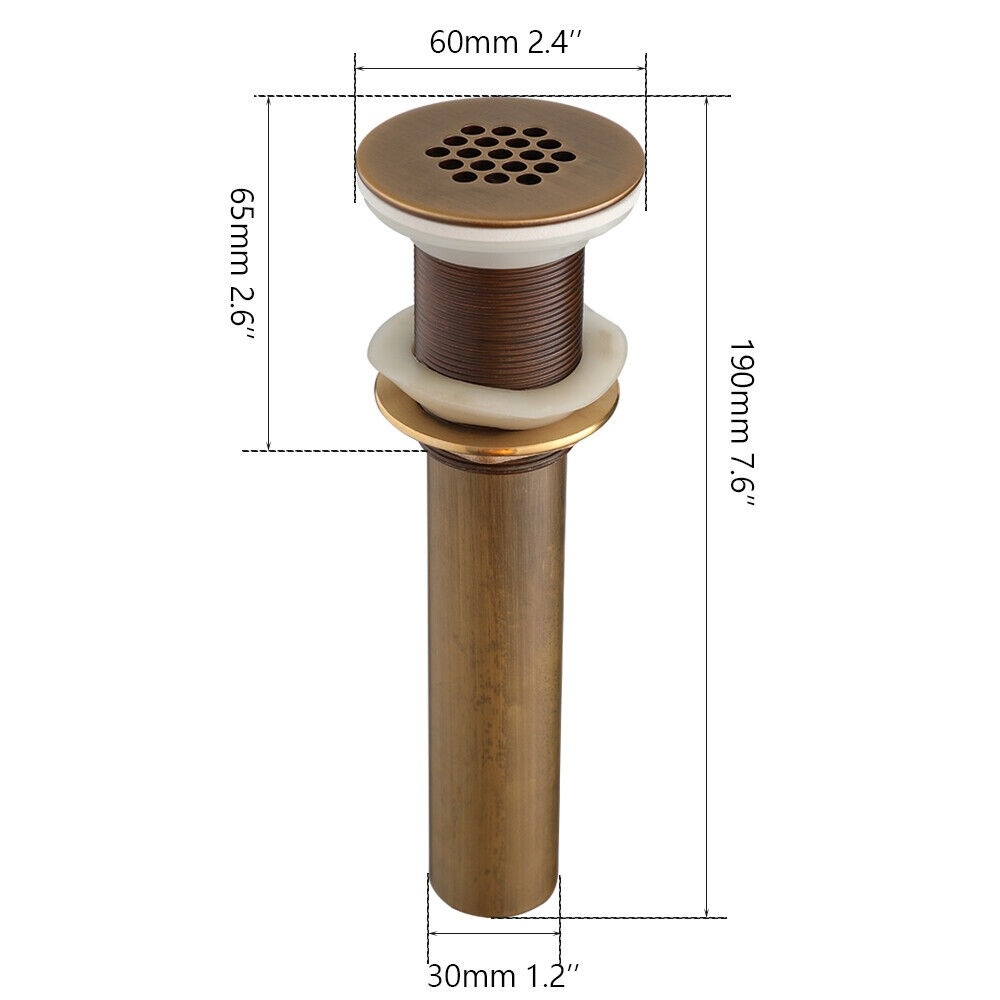 Rene Houtman Nostalgisch Bronzen Afvoerplug | 60MM