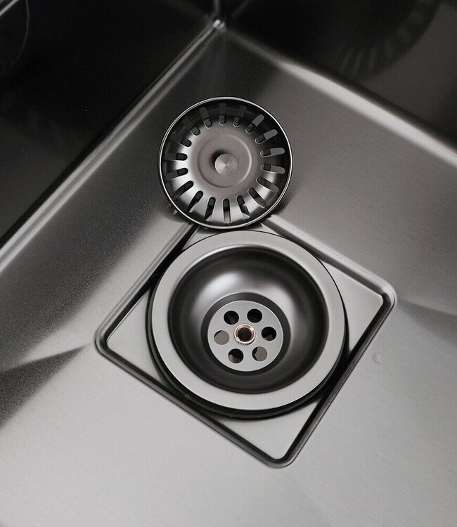 Rene Houtman Gootsteen Afvoer | Gun Metal | Ø 10,9 cm