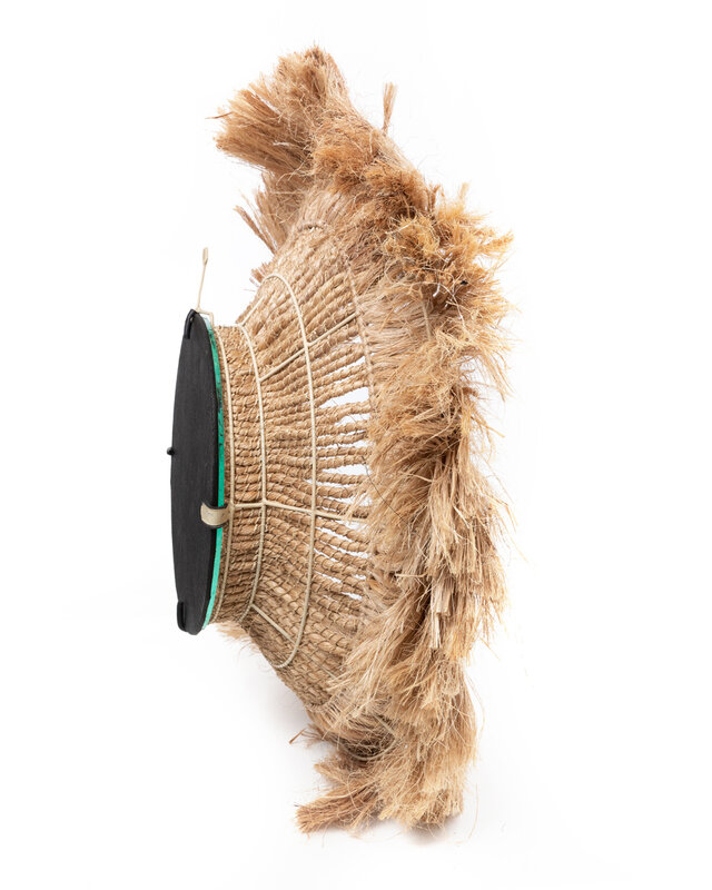 Bazar Bizar Spiegel | Abaca Solomon | Naturel | Ø 85 cm