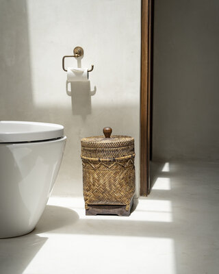 Bazar Bizar De Bathroom Bin Mand | Naturel Bruin | H36 x B27