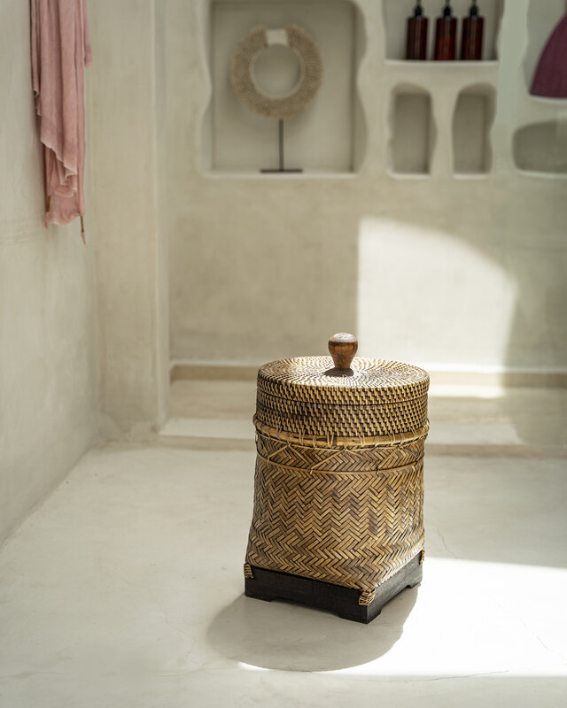 Bazar Bizar De Bathroom Bin Mand | Naturel Bruin | H36 x B27