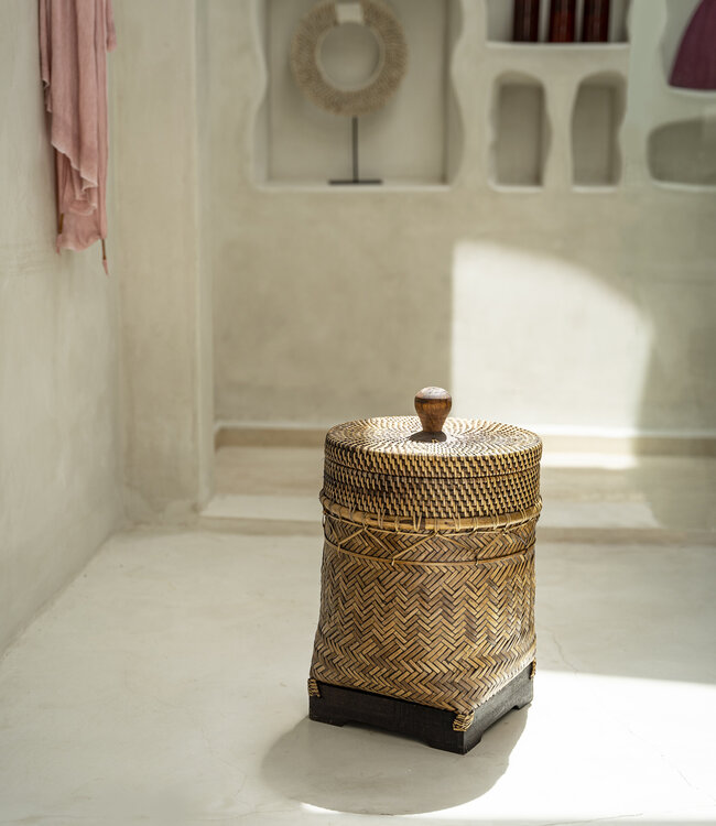 Bazar Bizar De Bathroom Bin Mand | Naturel Bruin | H36 x B27