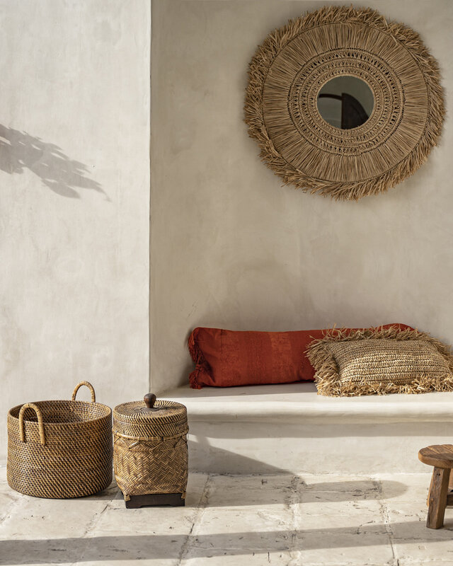Bazar Bizar De Bathroom Bin Mand | Naturel Bruin | H36 x B27