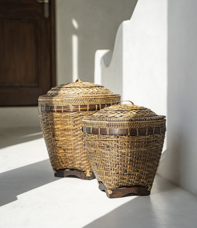 Bazar Bizar De Colonial Storage Mand | Naturel Bruin | 2 Maten