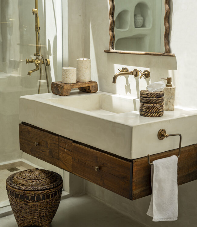 Bazar Bizar De Colonial Storage Mand | Naturel Bruin | 2 Maten