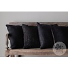 Set Van 4 Kelimkussens Zwart | 4x 50/50 cm