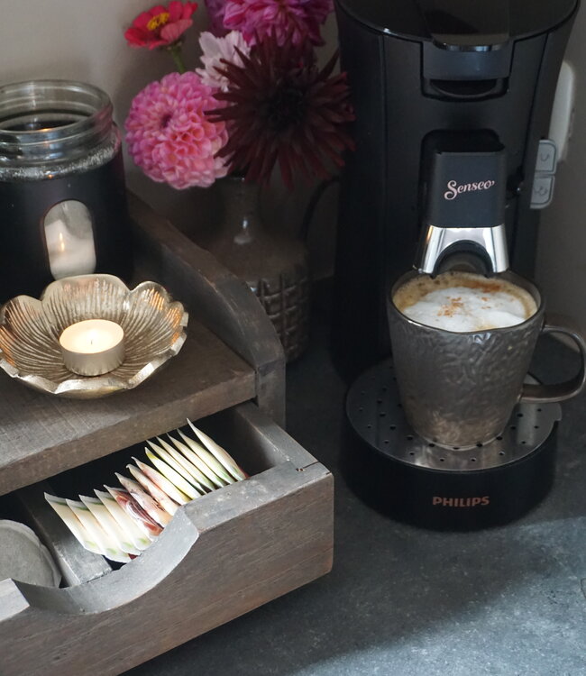 Rene Houtman Capsulehouder/Koffielade Oud Hout B31 x D24