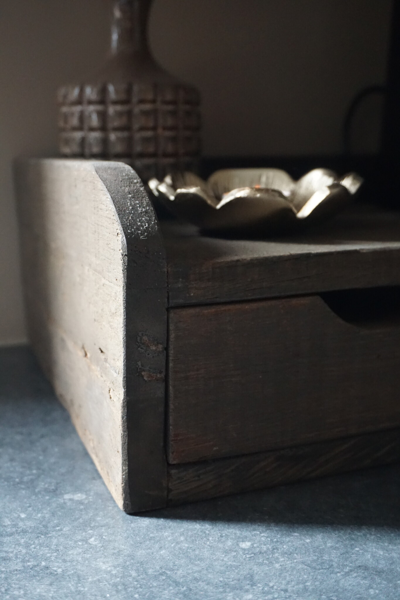 Rene Houtman Capsulehouder/Koffielade Oud Hout B45 x D30