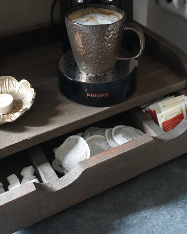 Rene Houtman Capsulehouder/Koffielade Oud Hout B45 x D30