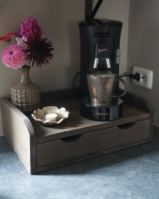 Rene Houtman Capsulehouder/Koffielade Oud Hout B45 x D30
