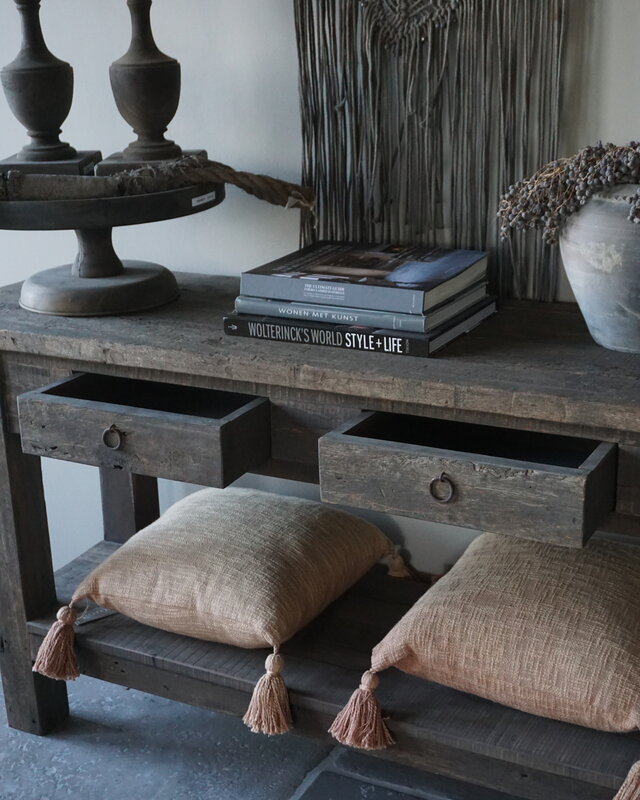 Rene Houtman Sidetable Driftwood 2-Lades B150 x D46 x H77 Cm