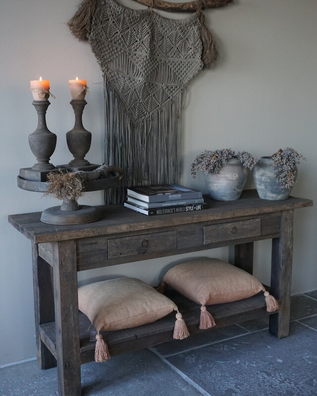 Rene Houtman Sidetable Driftwood 2-Lades B150 x D46 x H77 Cm
