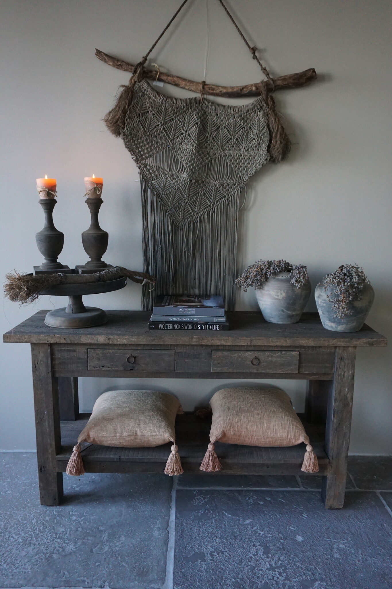 Rene Houtman Sidetable Driftwood 2-Lades B150 x D46 x H77 Cm