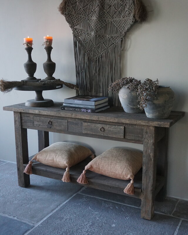 Rene Houtman Sidetable Driftwood 2-Lades B150 x D46 x H77 Cm