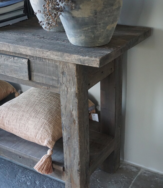 Rene Houtman Sidetable Driftwood 2-Lades B150 x D46 x H77 Cm