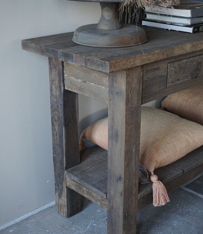 Rene Houtman Sidetable Driftwood 2-Lades B150 x D46 x H77 Cm