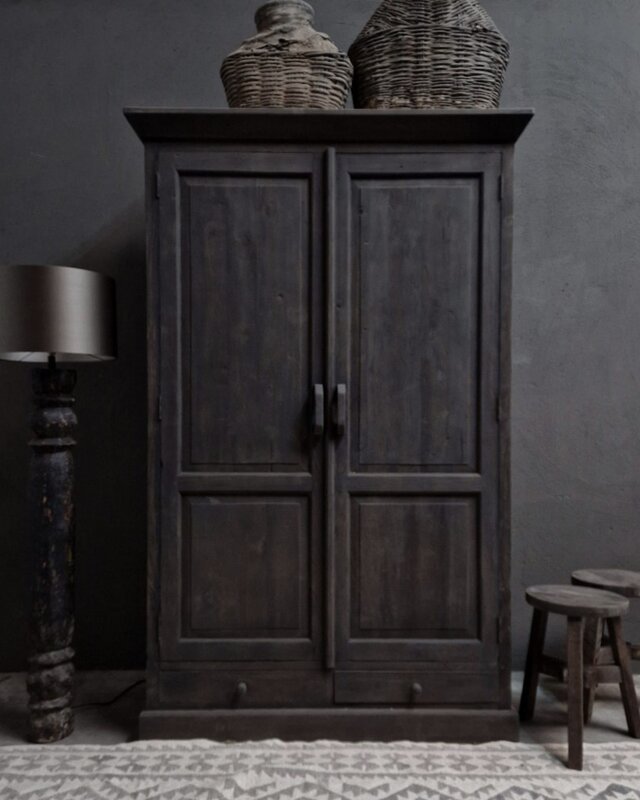 Luksa Home Collection Landelijke Kledingkast Gustav H195xB125xD50 Cm