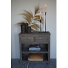 Sidetable Driftwood 2-Lades B81 x D40 x H86 Cm