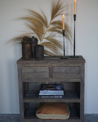 Rene Houtman Sidetable Driftwood 2-Lades B81 x D40 x H86 Cm