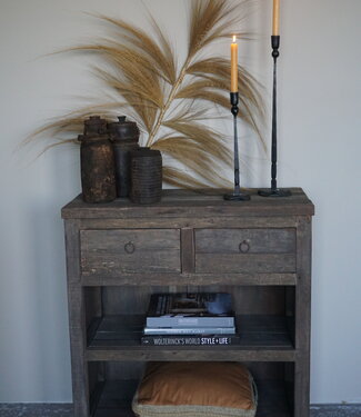 Rene Houtman Sidetable Driftwood 2-Lades B81 x D40 x H86 Cm