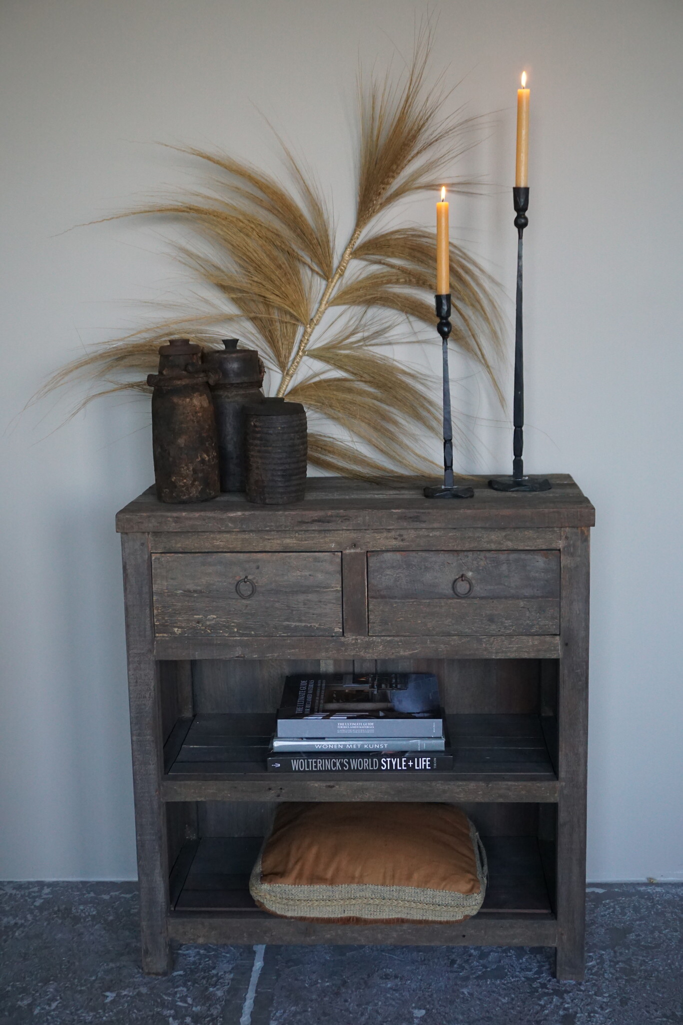 Rene Houtman Sidetable Driftwood 2-Lades B81 x D40 x H86 Cm