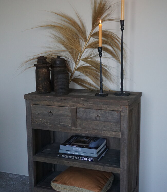 Rene Houtman Sidetable Driftwood 2-Lades B81 x D40 x H86 Cm