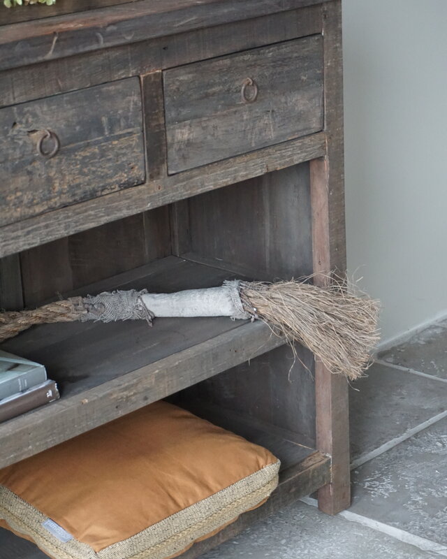 Rene Houtman Sidetable | Oud Hout | 3 Lades | H91,5 x B121 x D40 cm