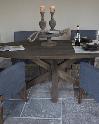 Rene Houtman Eetkamertafel Diaz Ovaal | Massief Hardhout - Kies Maat