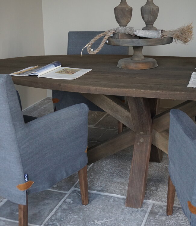 Rene Houtman Eetkamertafel Diaz Ovaal | Massief Hardhout - Kies Maat