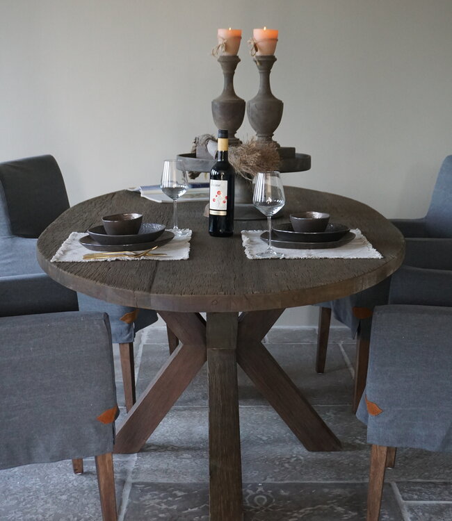 Rene Houtman Eetkamertafel Diaz Ovaal | Massief Hardhout - Kies Maat