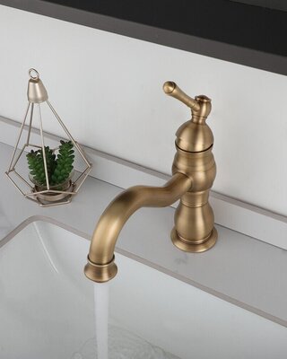 Rene Houtman Antiek Look - Bronzen Wastafelkraan