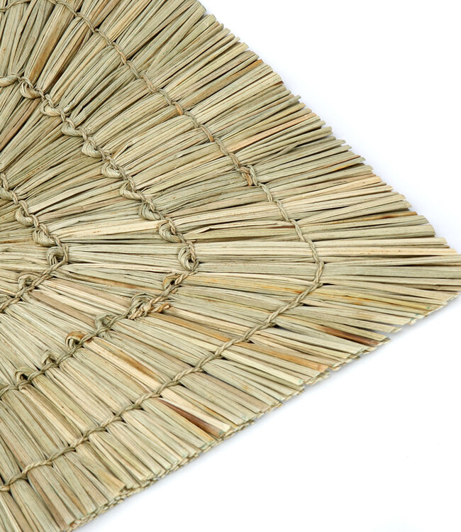 Bazar Bizar Alang Alang Placemat | Rechthoekig | Zwart/Naturel