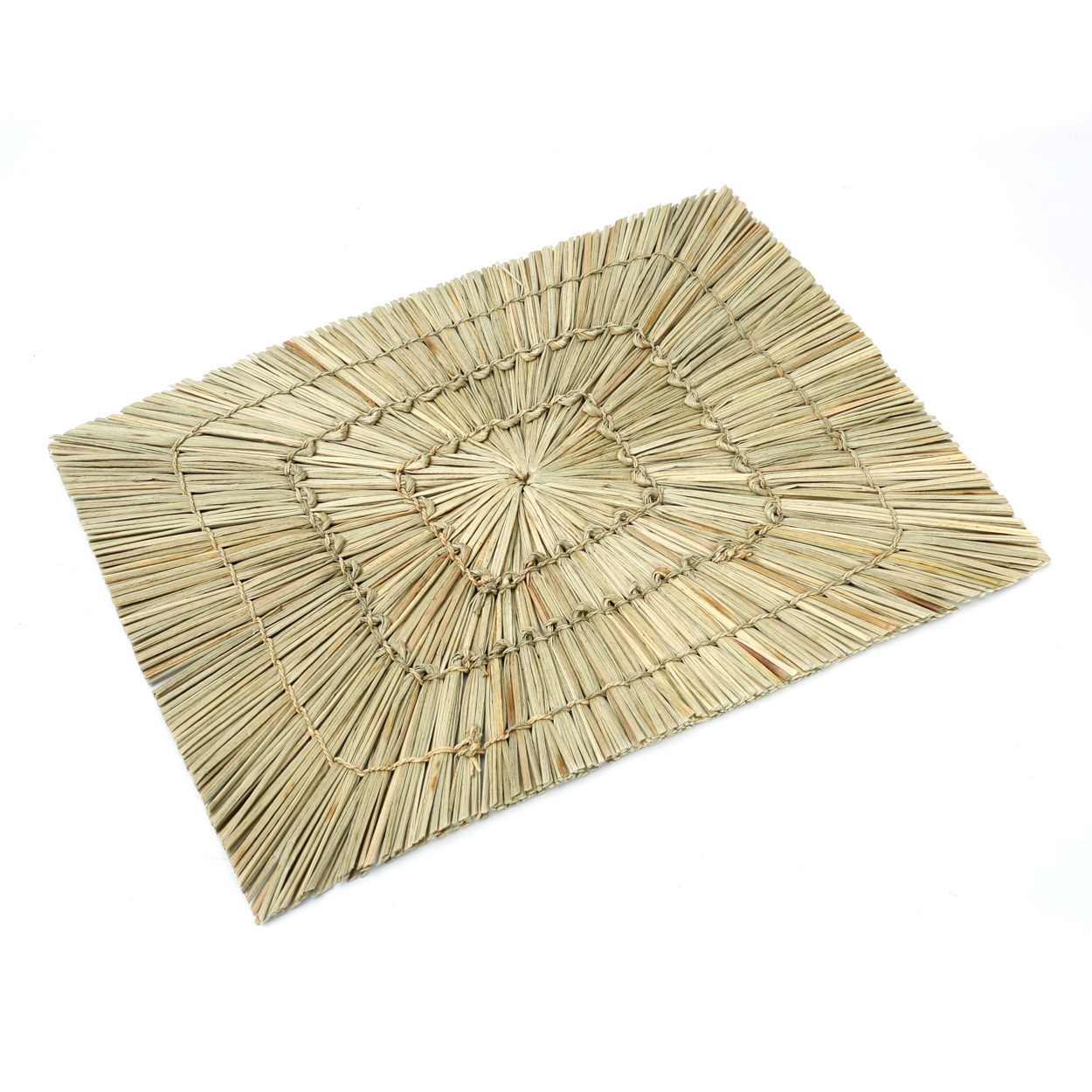 Bazar Bizar Alang Alang Placemat | Rechthoekig | Zwart/Naturel