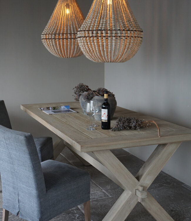 Rene Houtman Hanneke Kralen Hanglamp | Naturel | H75 cm