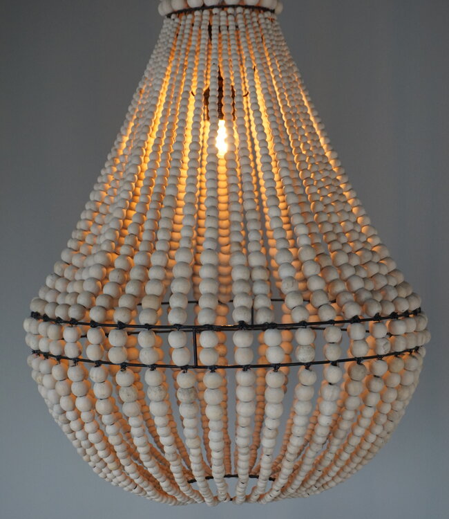 Rene Houtman Hanneke Kralen Hanglamp | Naturel | H75 cm