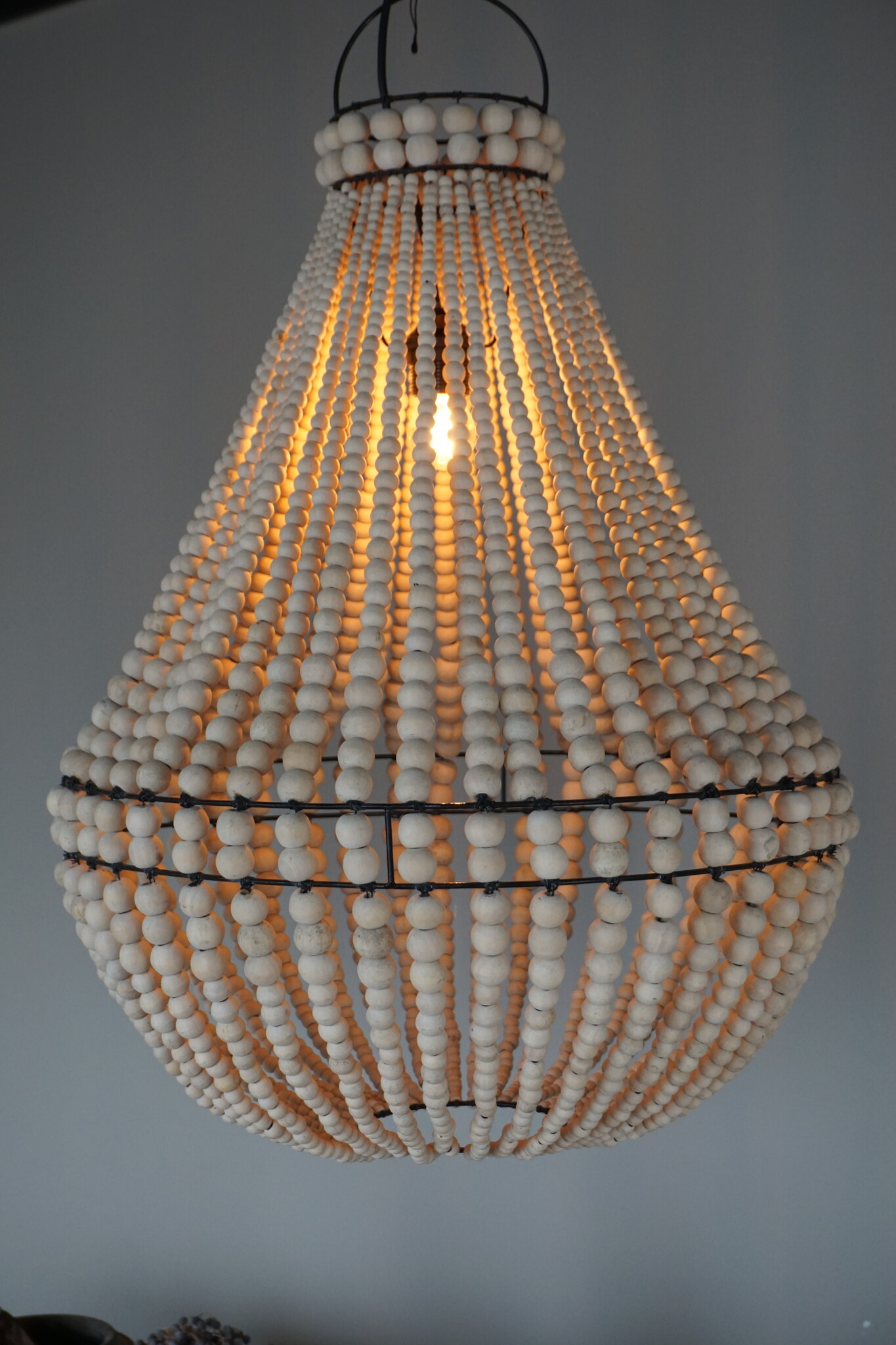 Rene Houtman Hanneke Kralen Hanglamp | Naturel | H75 cm