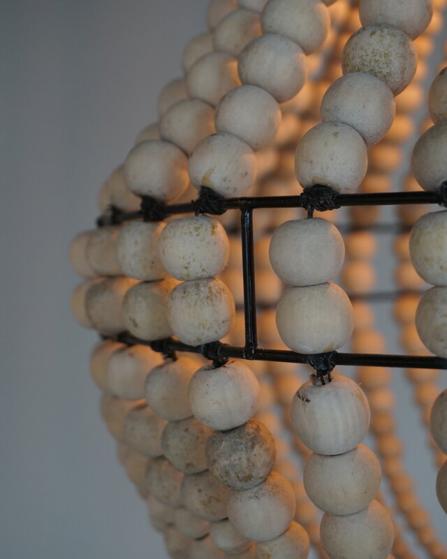Rene Houtman Hanneke Kralen Hanglamp | Naturel | H75 cm