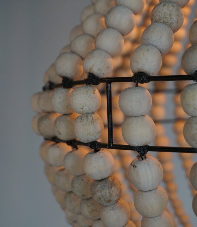Rene Houtman Hanneke Kralen Hanglamp | Naturel | H75 cm