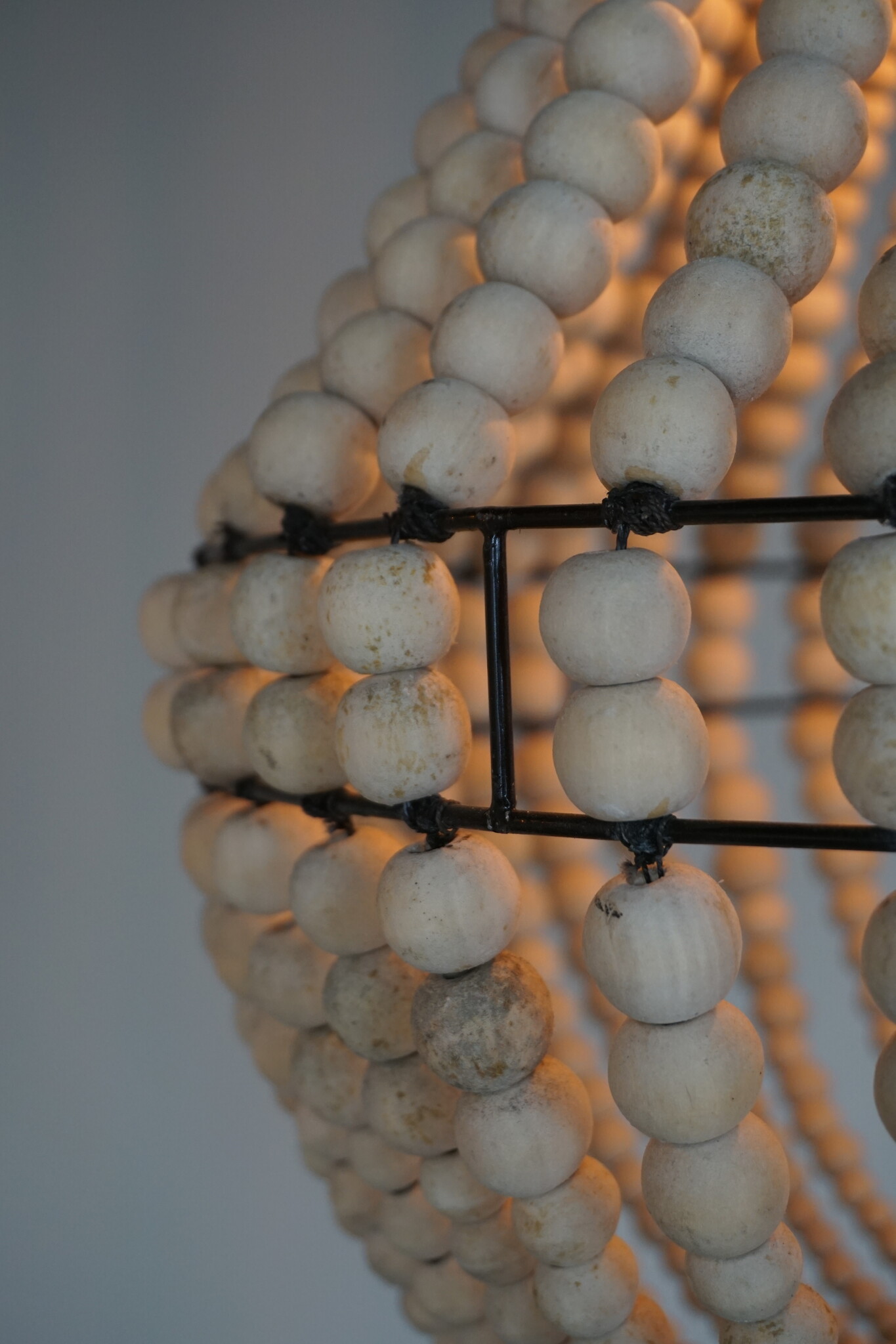 Rene Houtman Hanneke Kralen Hanglamp | Naturel | H75 cm