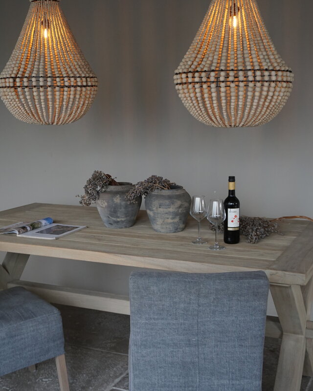Rene Houtman Hanneke Kralen Hanglamp | Naturel | H75 cm
