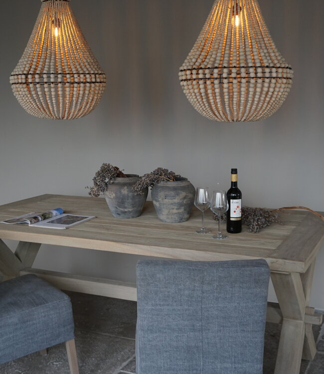 Rene Houtman Hanneke Kralen Hanglamp | Naturel | H75 cm