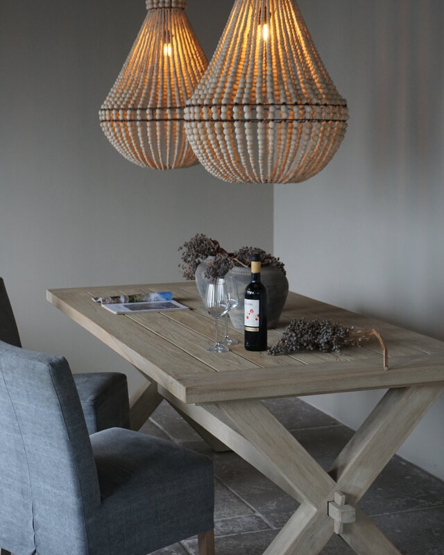 Rene Houtman Hanneke Kralen Hanglamp | Naturel | H75 cm