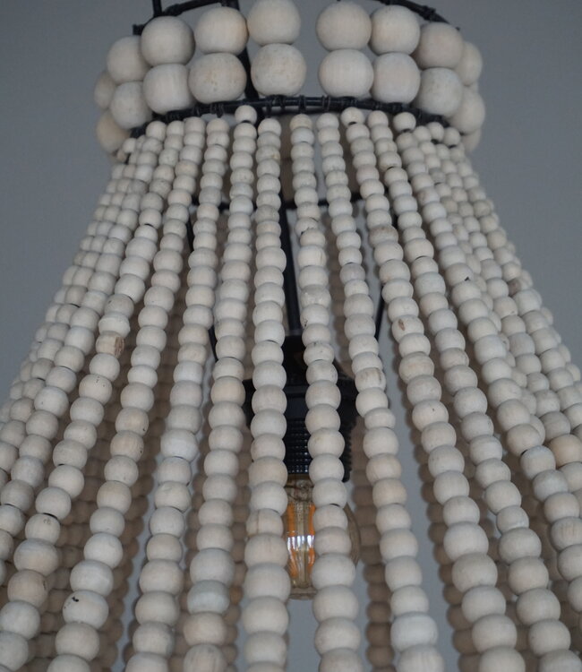 Rene Houtman Hanneke Kralen Hanglamp | Naturel | H75 cm