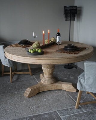 Rene Houtman Eettafel Madi | Hout Grenen | Rond | Ø150 x H77 cm